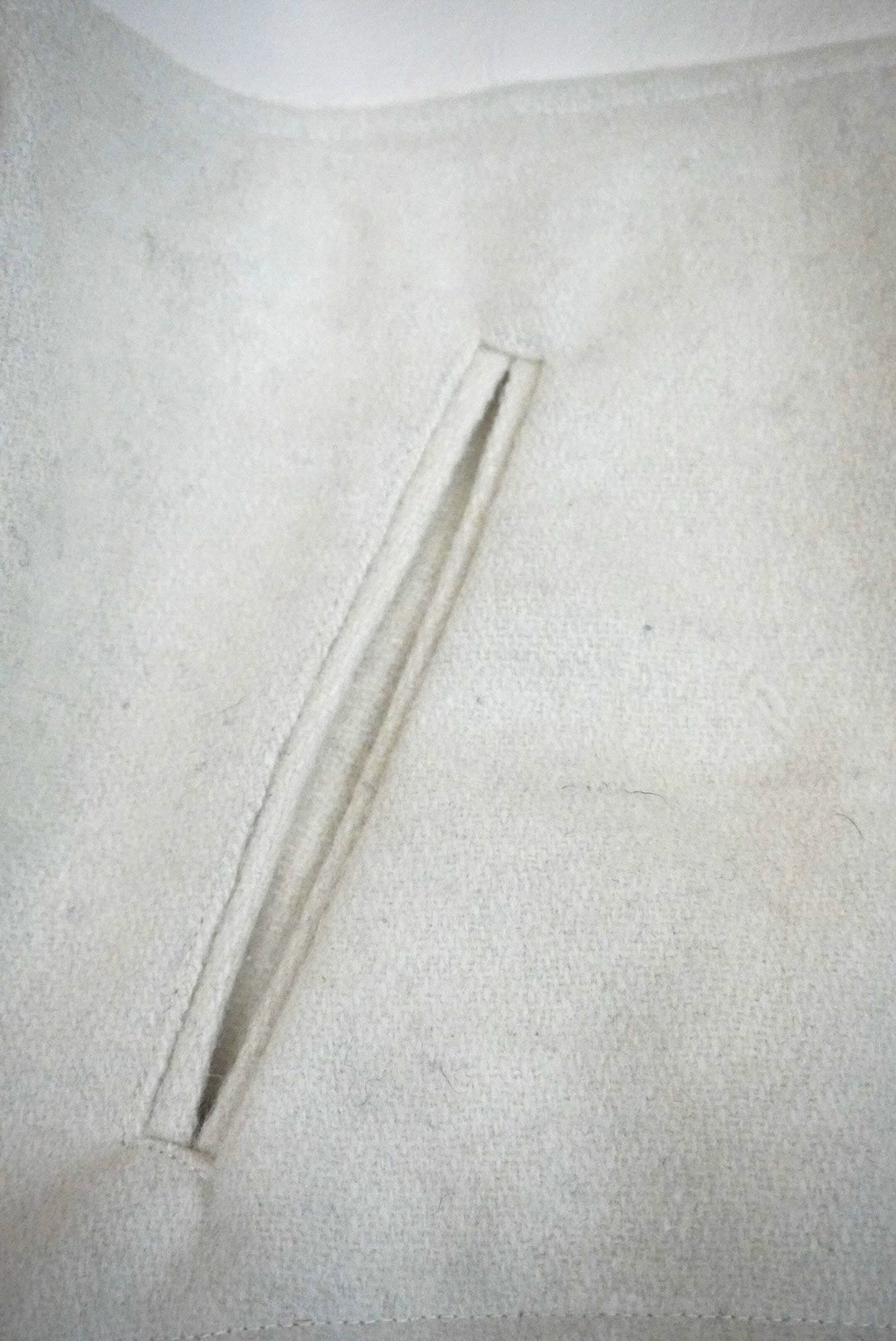 SYN Off-White Wool Collared Jacket