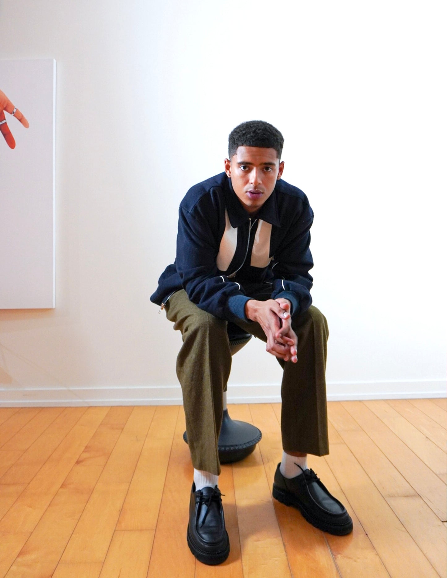 SYN Midnight Wool Collared Jacket